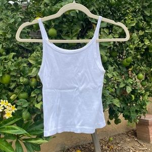 White Brandy Melville tank top, worn twice, OS